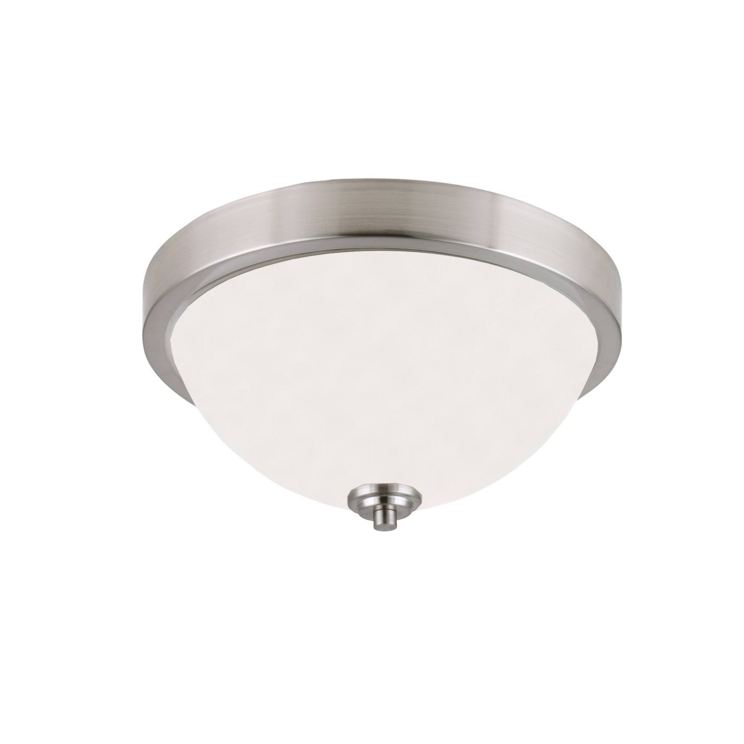 Brushed Nickel 2 Light Flush Mount N61474