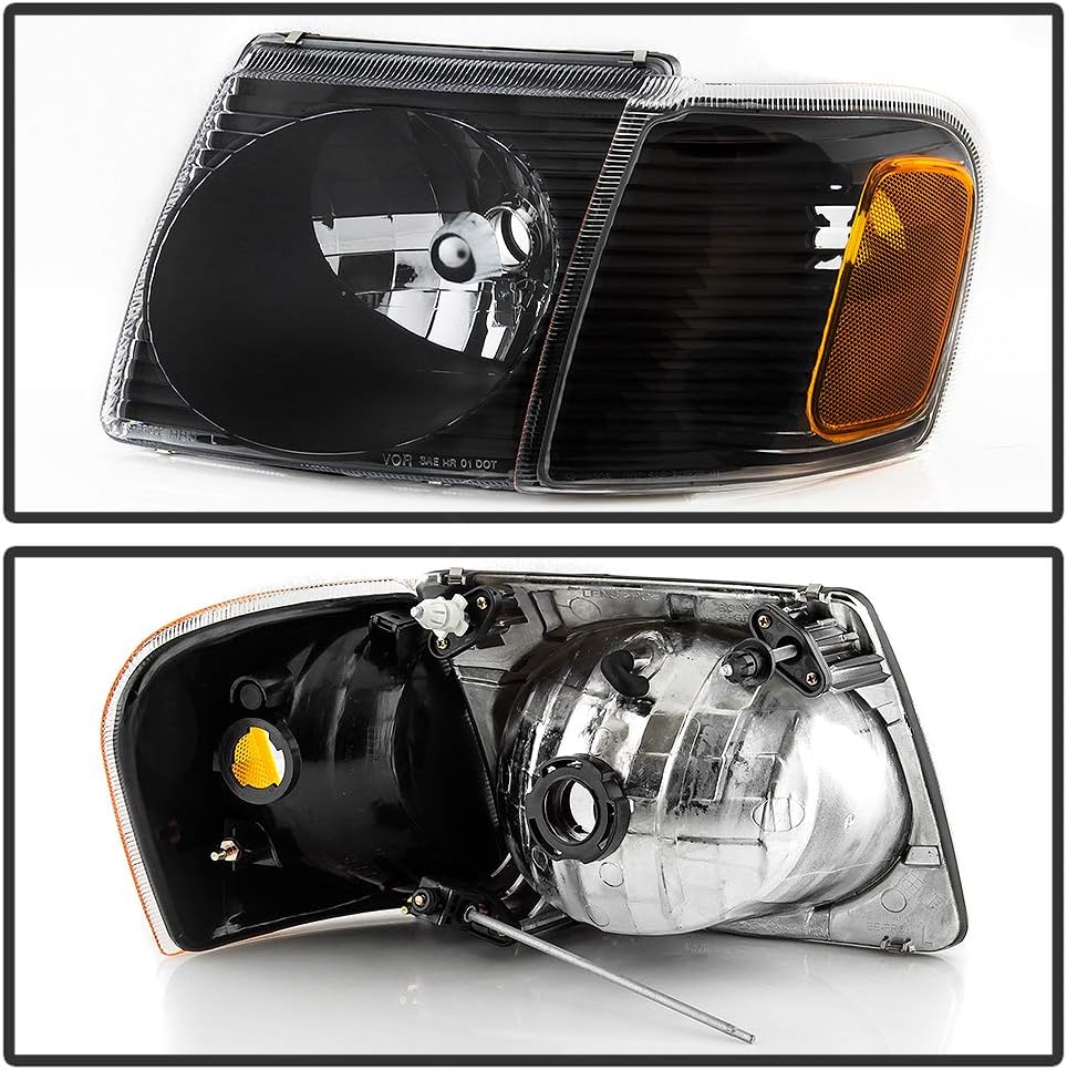 2001-2005 Ford Explorer Sport Sport Trac Headlights Headlamps with Corner Lights 4PCS T605445