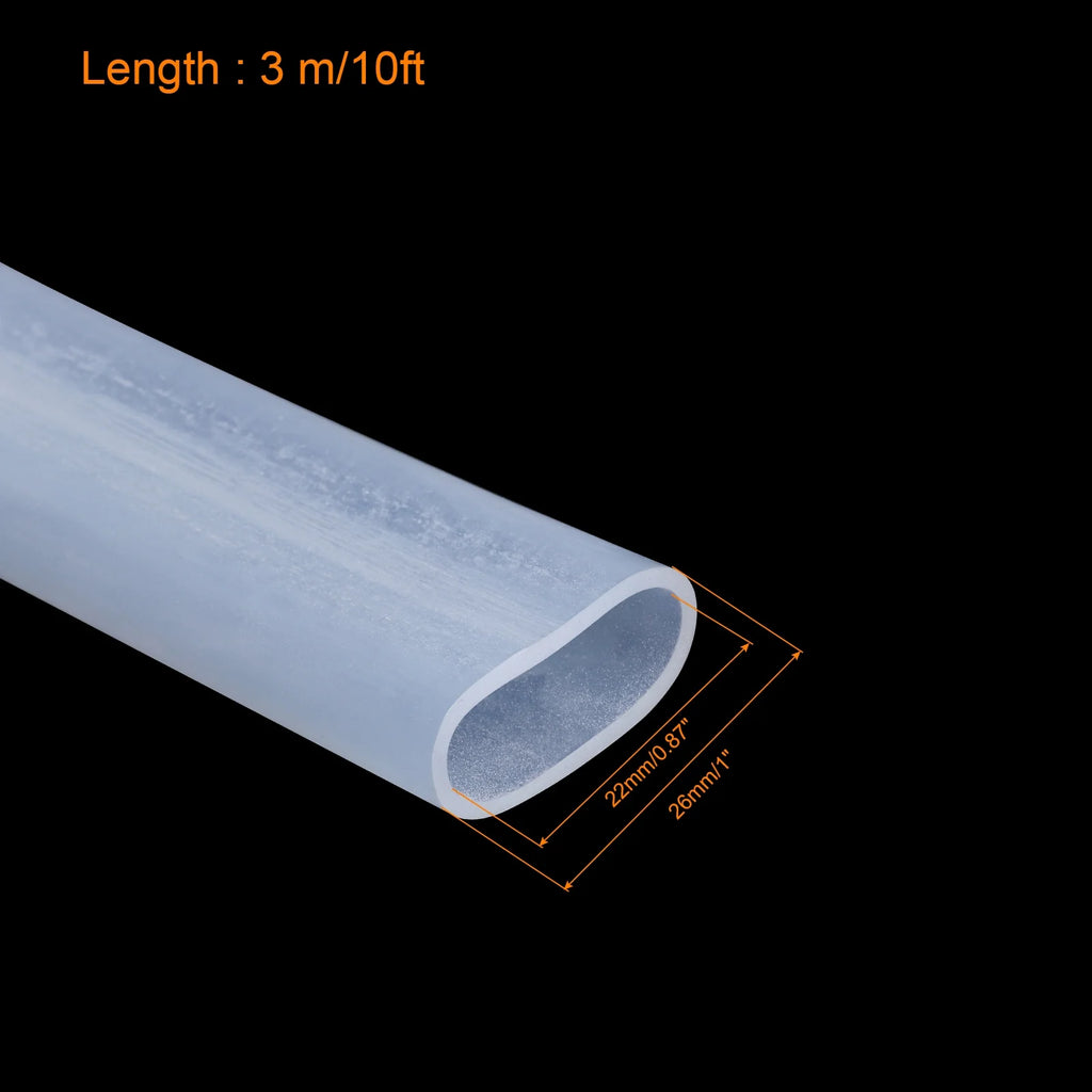 Clear Silicone Rubber Tubing 10ft with Clamp Q608