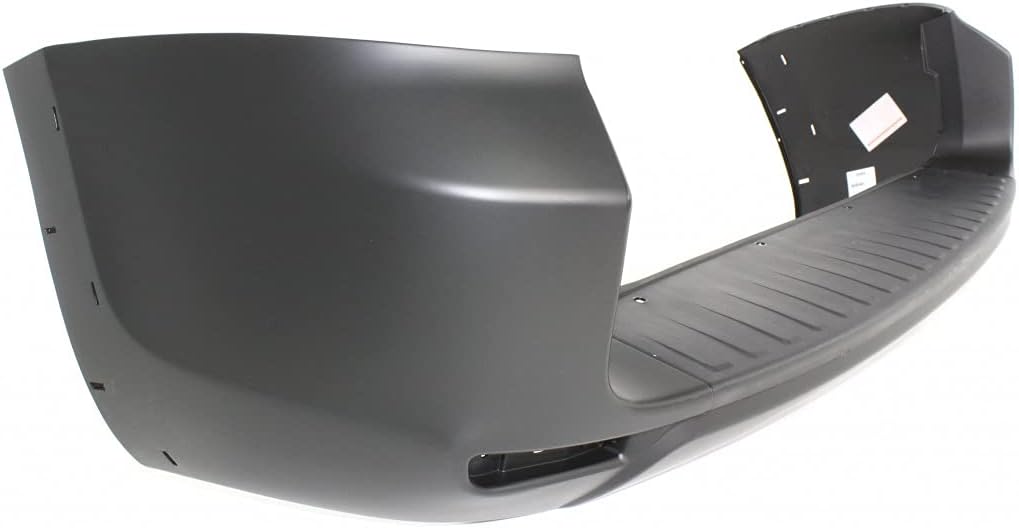 Rear Primed Bumper Cover with Flare Hole and Bumper Extension W414565