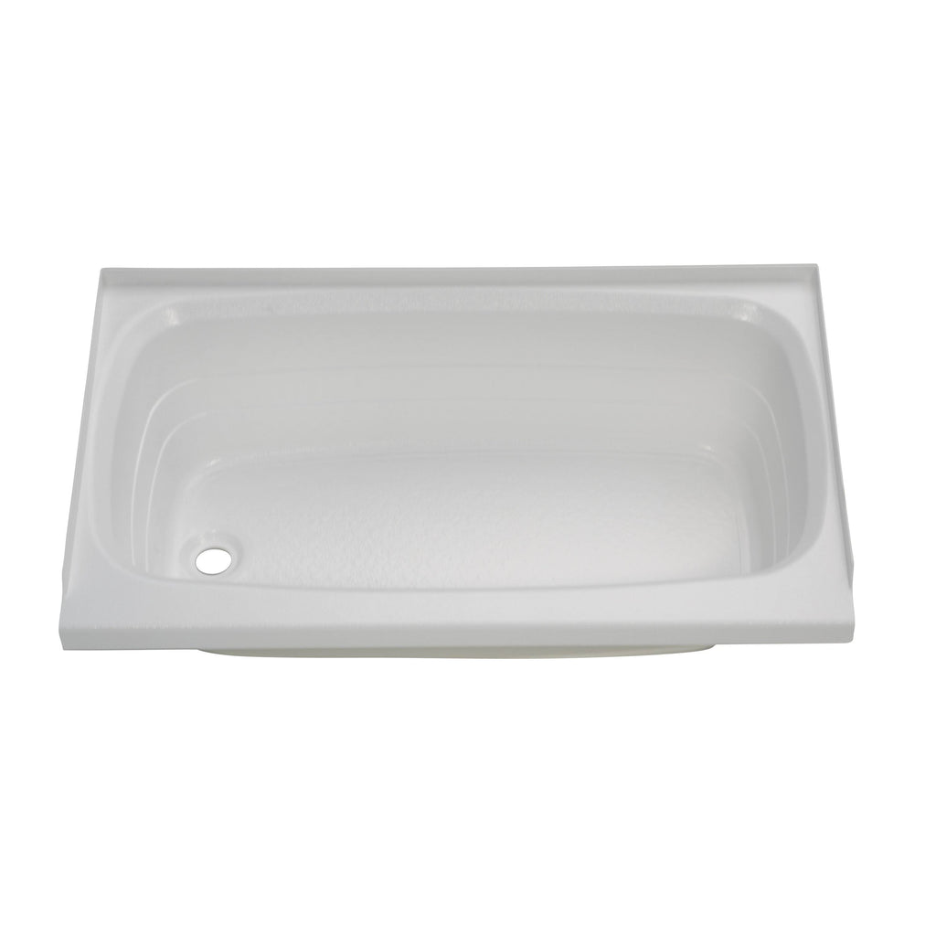 White RV Left Hand Tub A120225