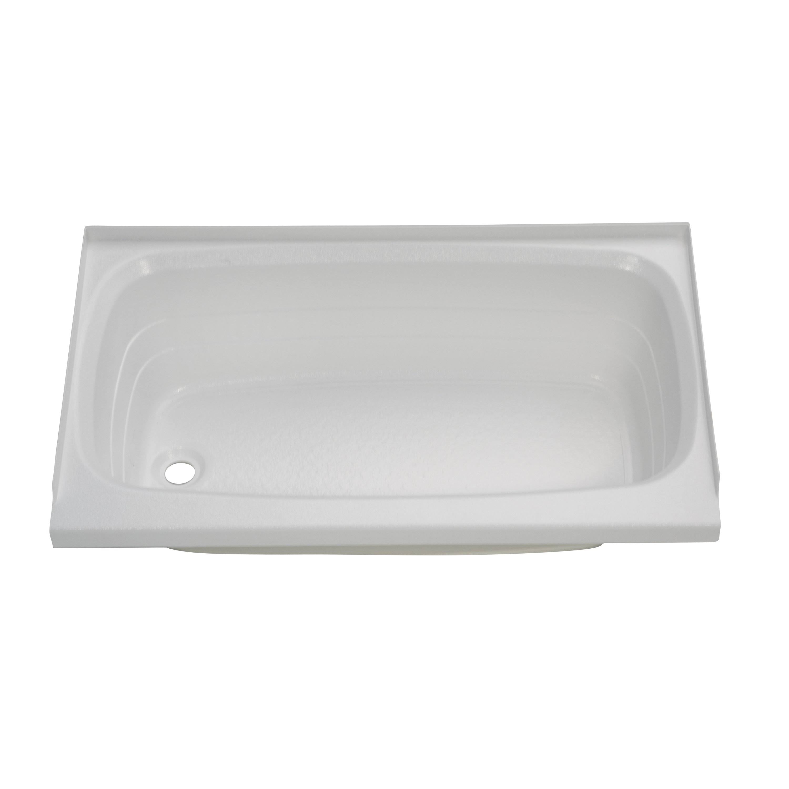 White RV Left Hand Tub A120225