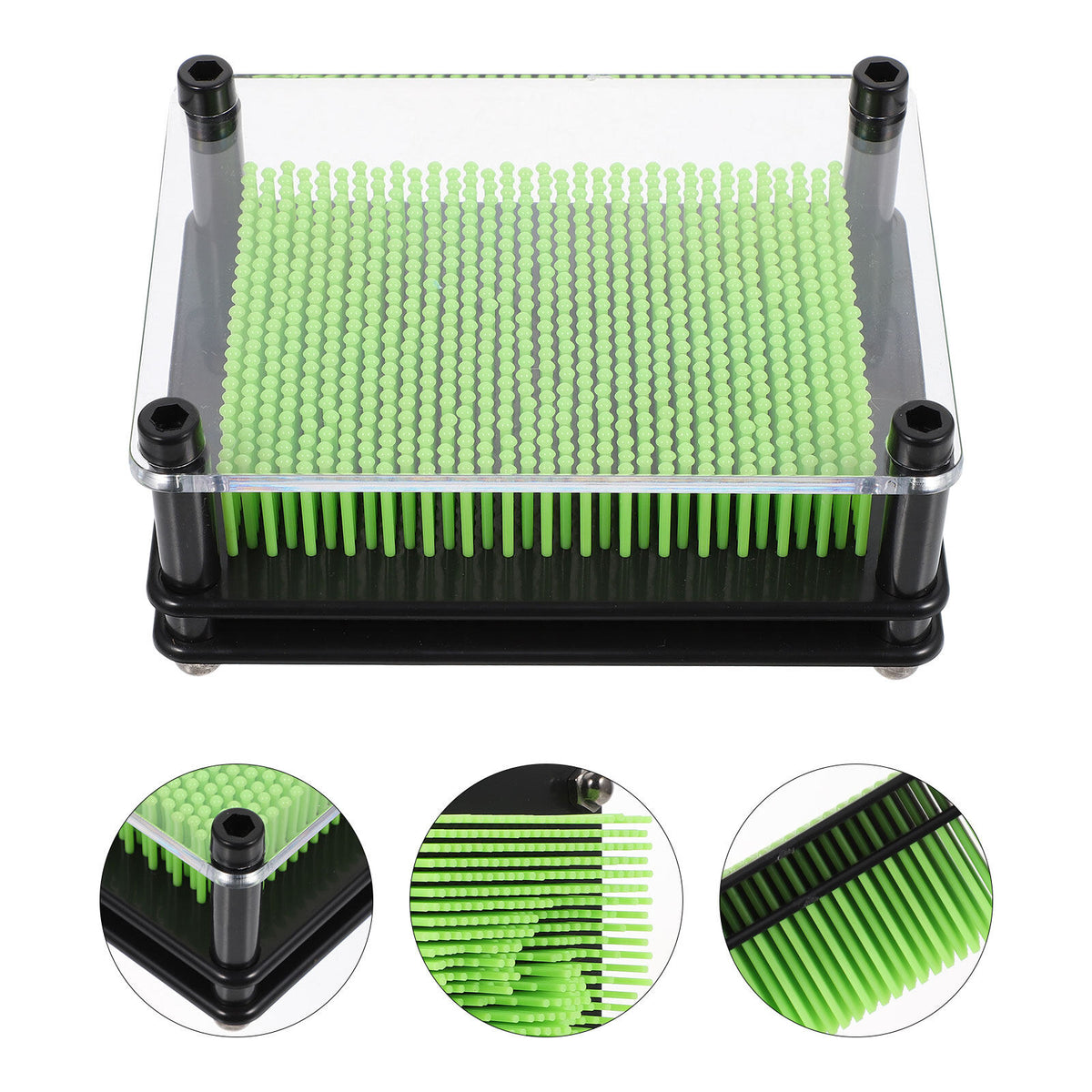3D Pin Art Toy Plastic Square Handprint X225