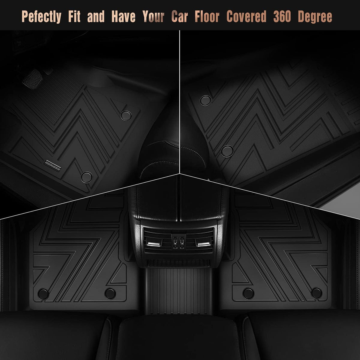 Black TPE Car Floor Mats K68294