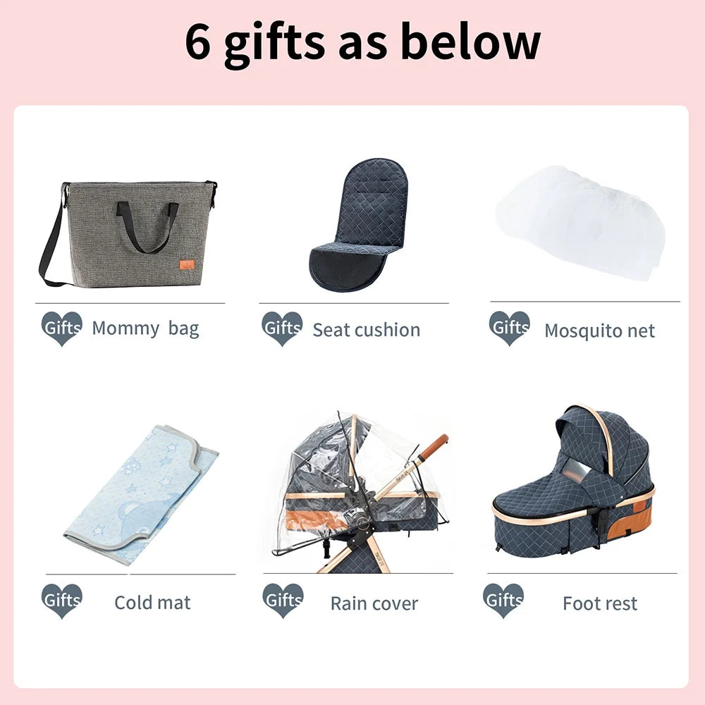 Baby Travel System Stroller with Safety Car Seat and Base Set F674668