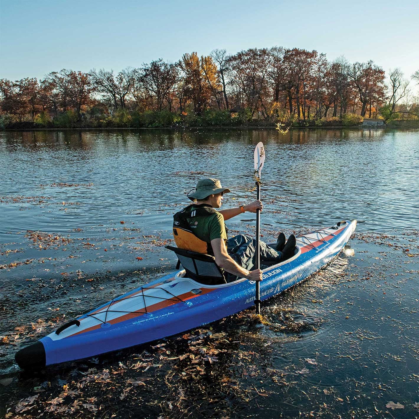 Blue Inflatable Kayak with Pump R54699