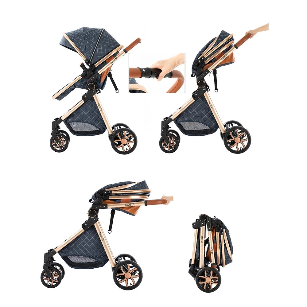 Baby Travel System Stroller with Safety Car Seat and Base Set F674668