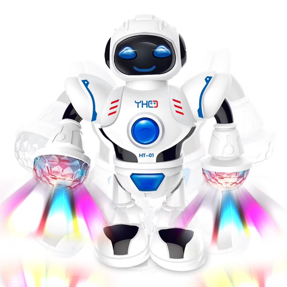 Fashion Intelligence Development Toys Robot Dancing Children Electric Light Music Model Toy Z9581