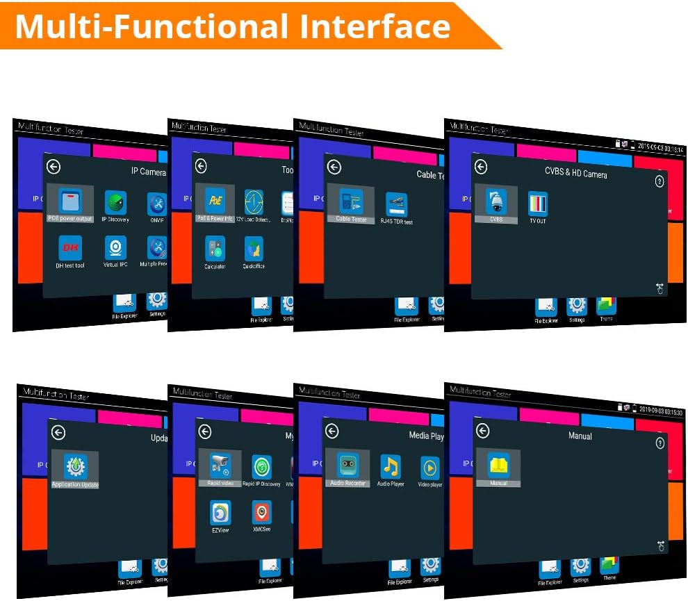 7 Inch IPS Touch Screen CCTV Tester X581396