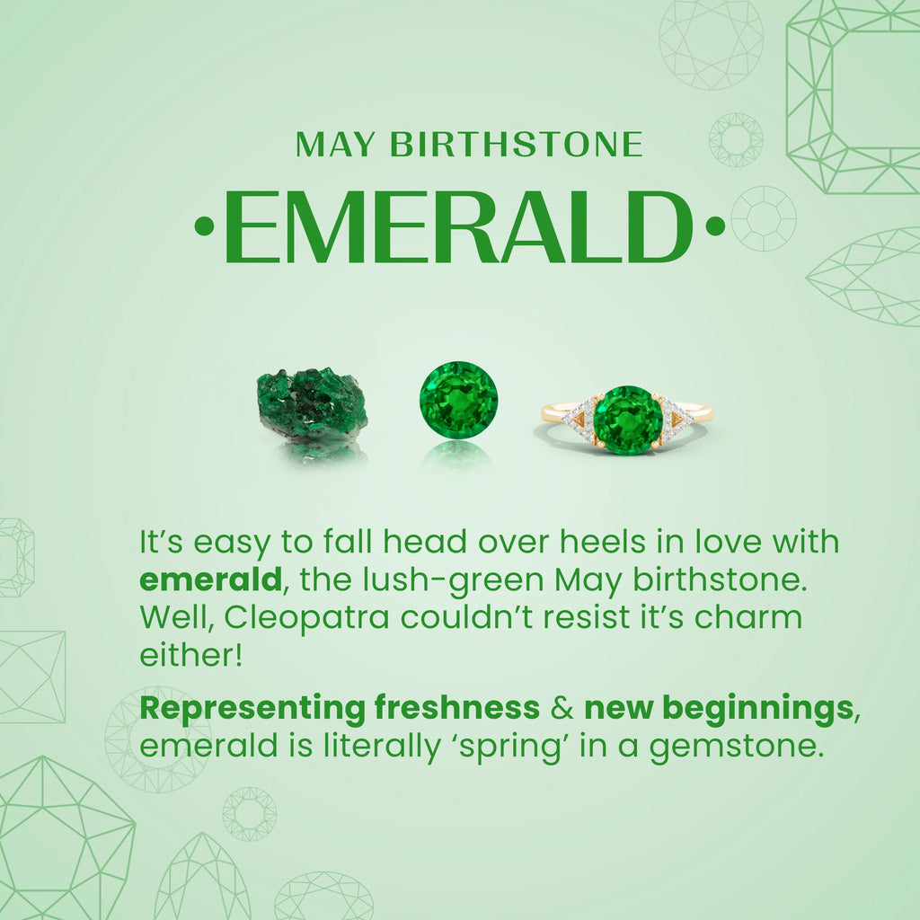 Emerald Pendant Necklace in 14K Yellow Gold J9980
