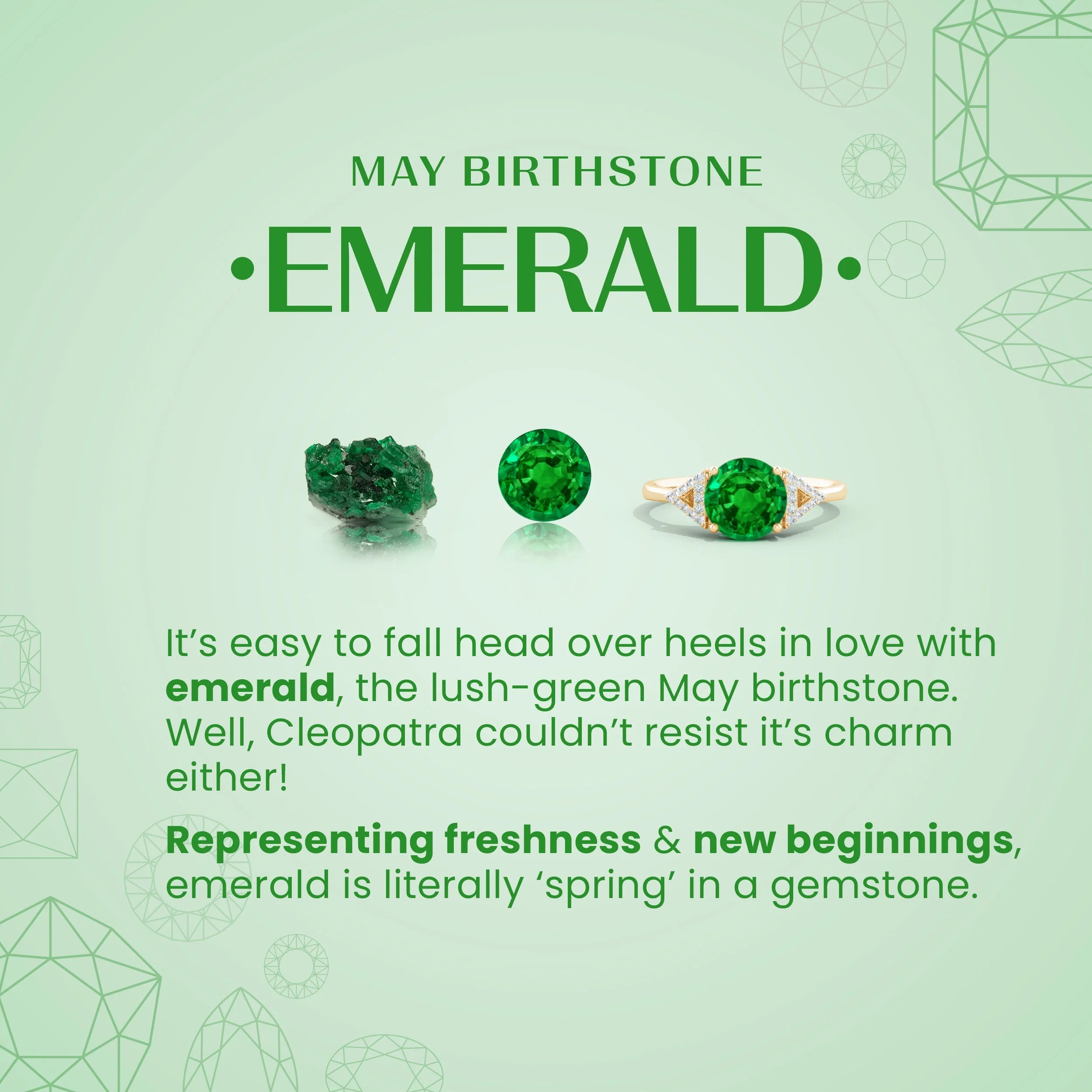 Emerald Pendant Necklace in 14K Yellow Gold J9980