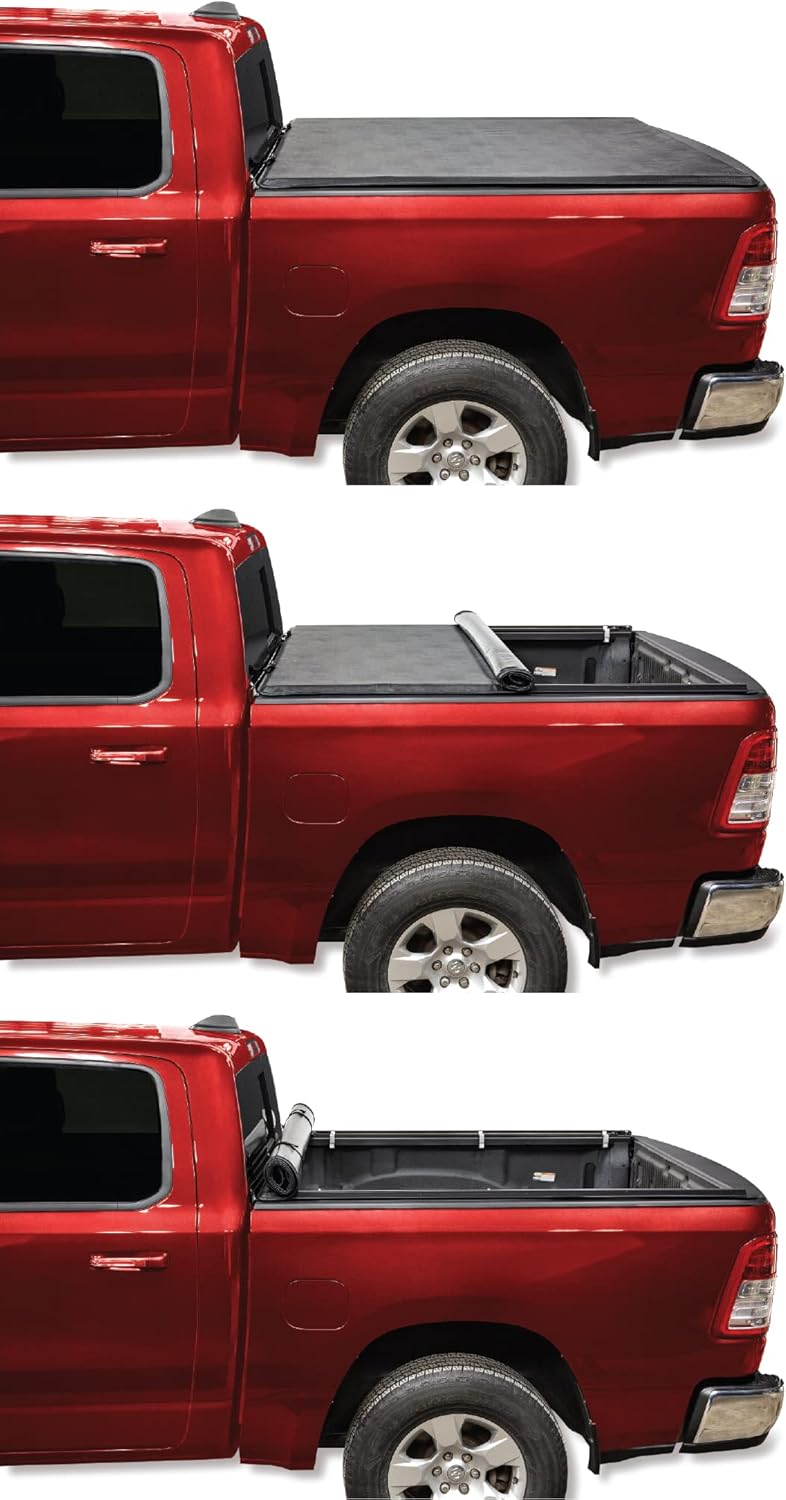 Soft Roll Up Truck Bed Tonneau Cover T851674