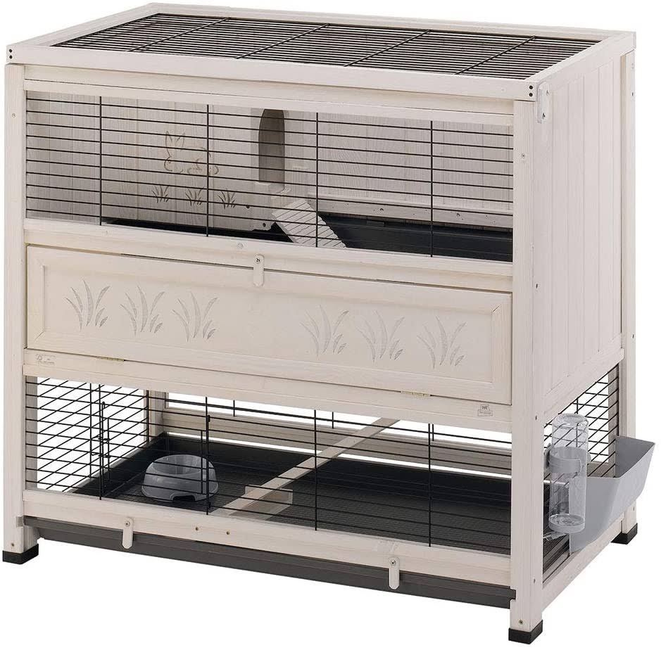 Wooden Rabbit Cage with Two Floors O438