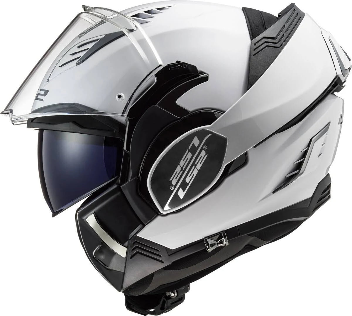 White Solid Motorcycle Helmet V4289