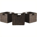 3 Piece Small Foldable Baskets in Chocolate T247