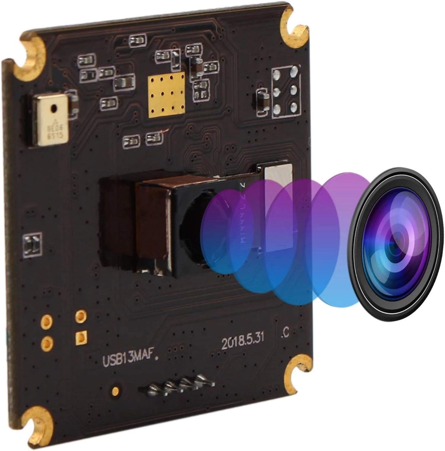 13MP Autofocus USB Camera Module with Non-Distortion Lens FOV 75Degree M844149