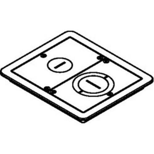 Aluminum FloorPort Flanged Furniture Feed T91765