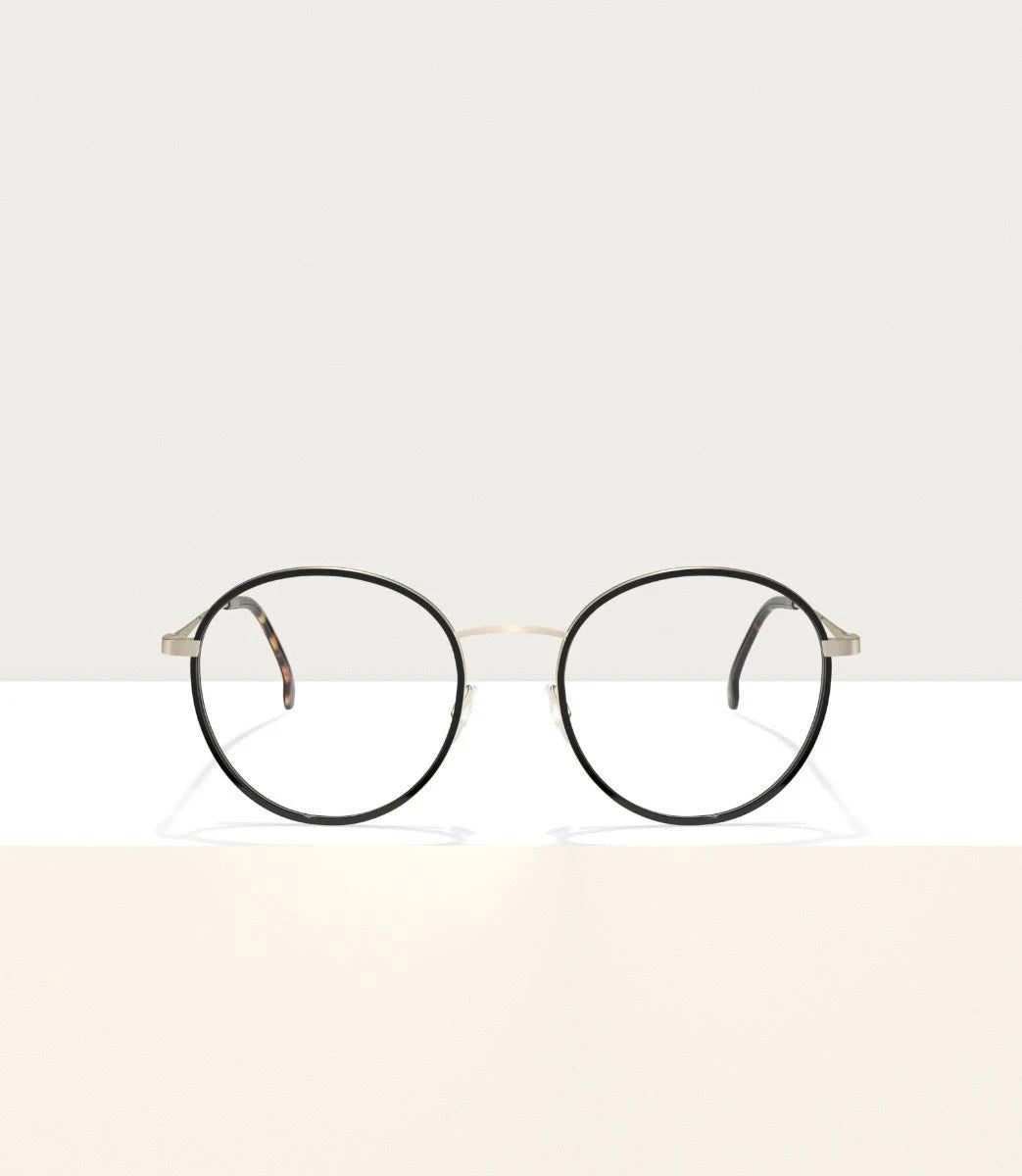 Gold Black Eyeglasses I9398