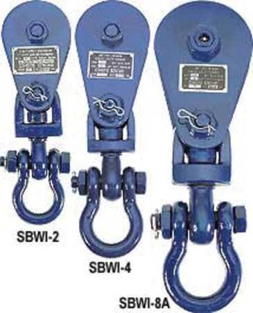 Snatch Block, Wire Rope, 1/2 in Max Cable Size, 8,000 R91044