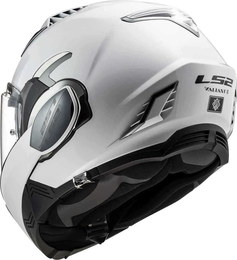 White Solid Motorcycle Helmet V4289