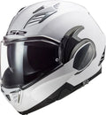White Solid Motorcycle Helmet V4289