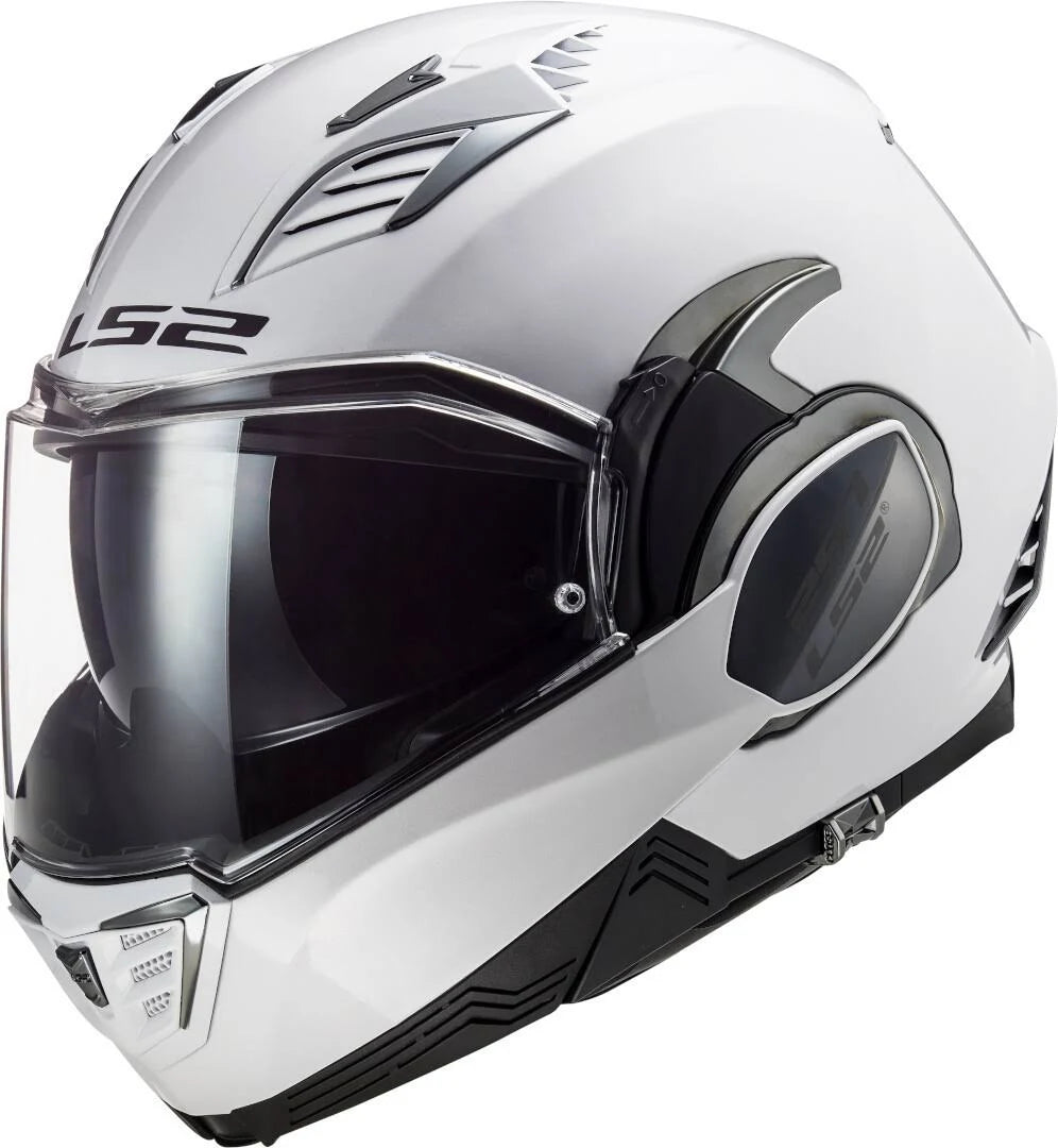White Solid Motorcycle Helmet V4289