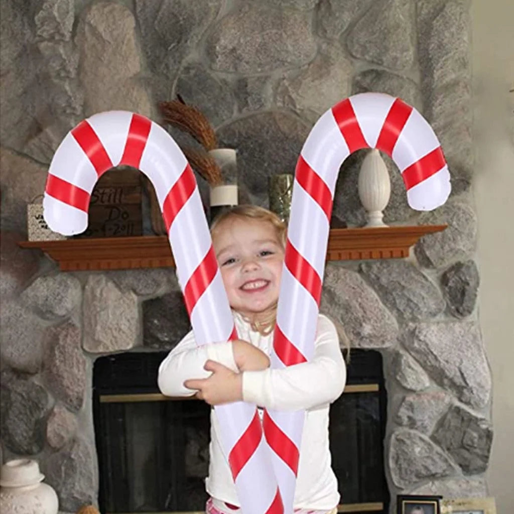 Inflatable Candy Canes Christmas Balloons Outdoor Decoration L302929
