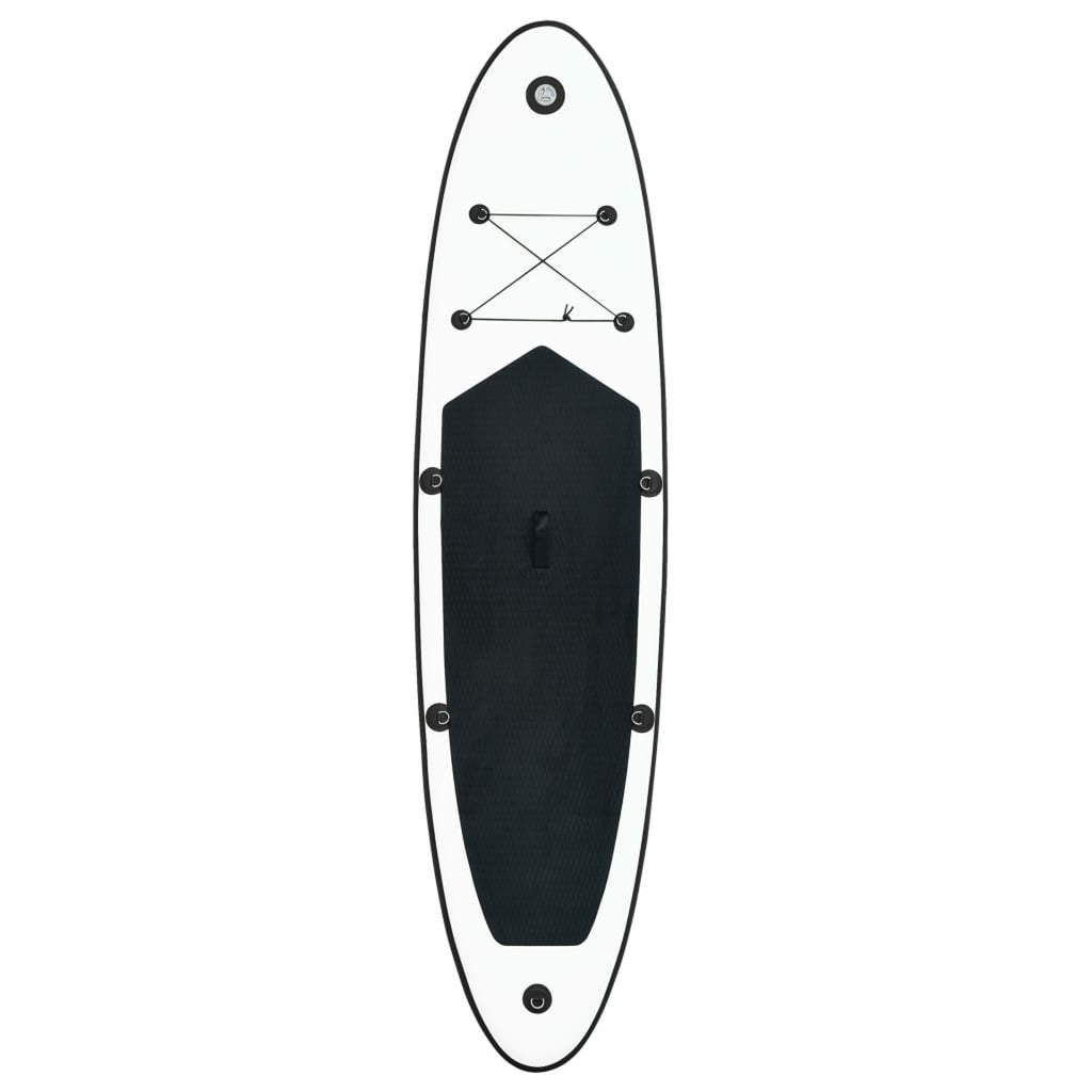 Inflatable Paddleboard Set Black and White U263691