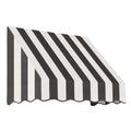 Black/White Stripe Acrylic Fixed Awning M268785