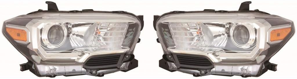 Toyota Tacoma Headlight Assembly 2018 Pair Driver and Passenger Side J38016