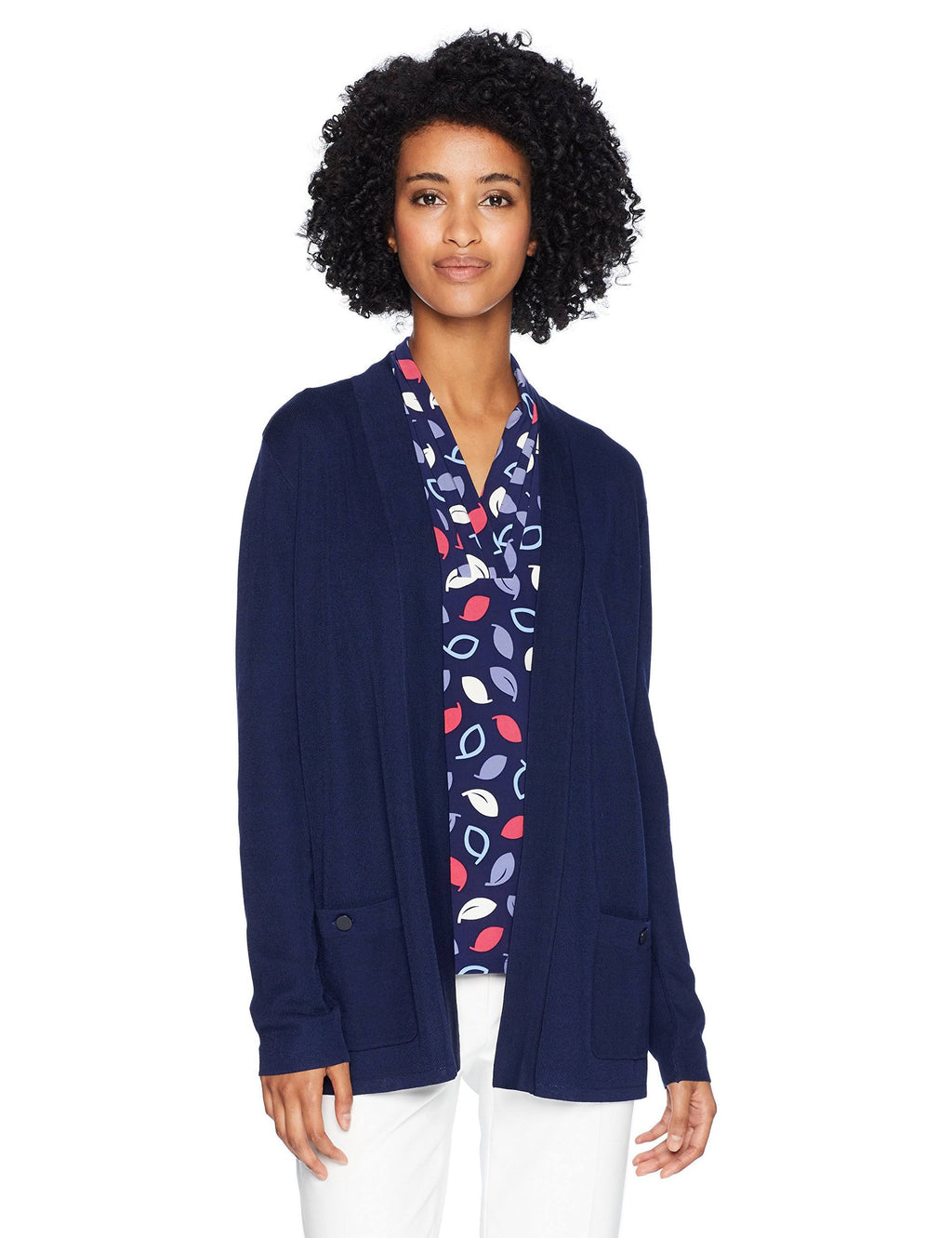 Blue Open Front Cardigan R820