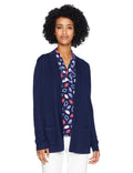 Blue Open Front Cardigan R820