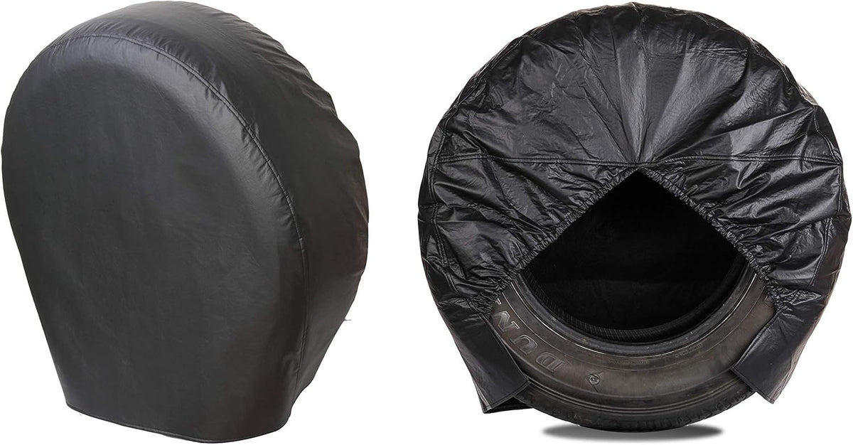 Heavy Duty Thicken Tire Covers for RV Wheel, 4 Pack, for Diameter 40"-42" Black Y76097