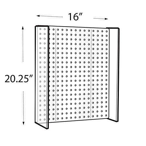 16x22W x 20.25x22H Pegboard Powerwing Display J537