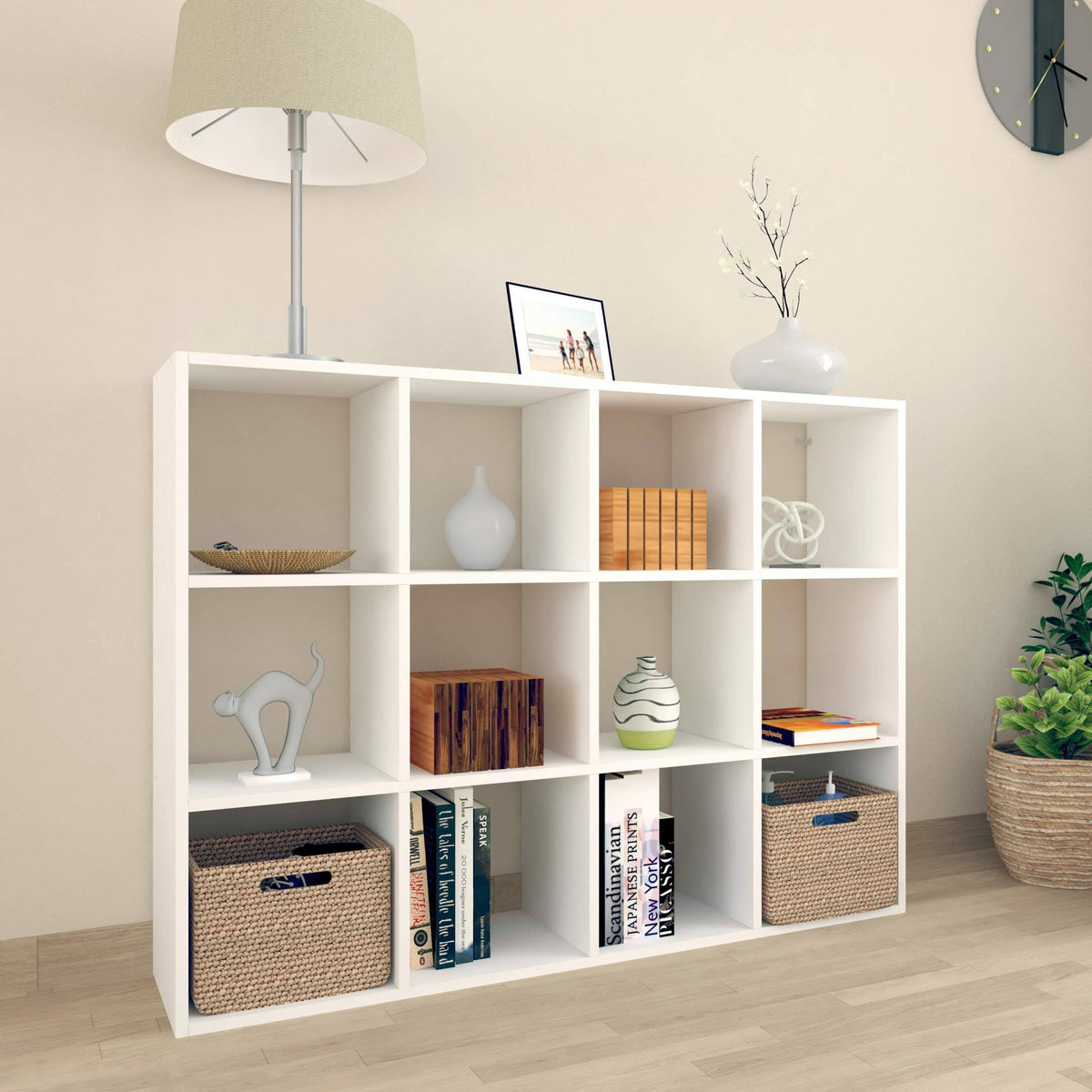 Cube Organizer Book Shelf with Cube Storage Shelf F4972