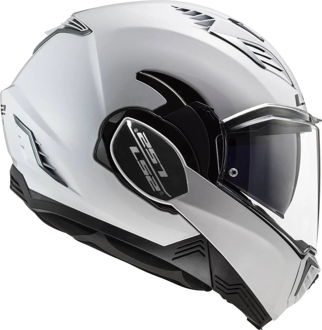 White Solid Motorcycle Helmet V4289
