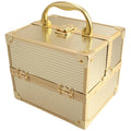 Compact Makeup Case Gold Stripe L8938