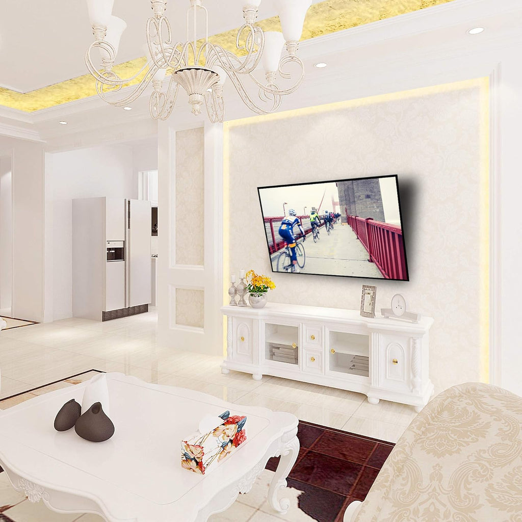 Full Motion TV Wall Mount for 37-75 Inch LED Flat Curved TVs, Max VESA 600x400mm, Holds 121 LBS, Pack of 2 E386