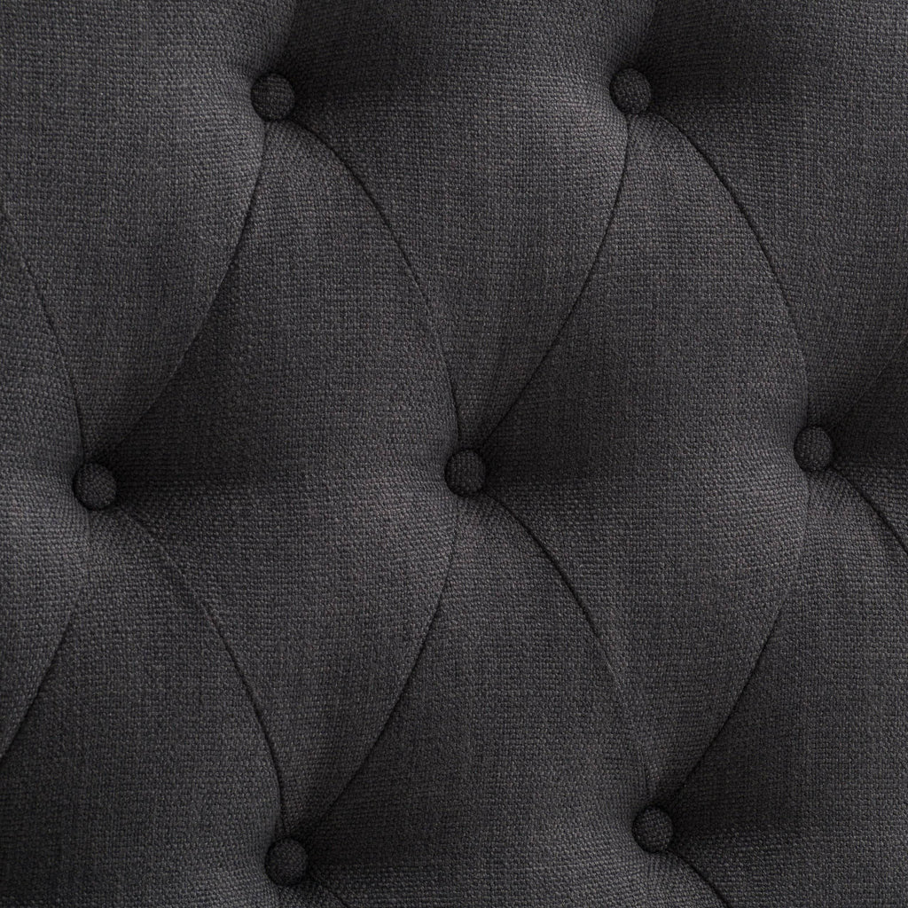 Tufted Light Gray Fabric Headboard G2368