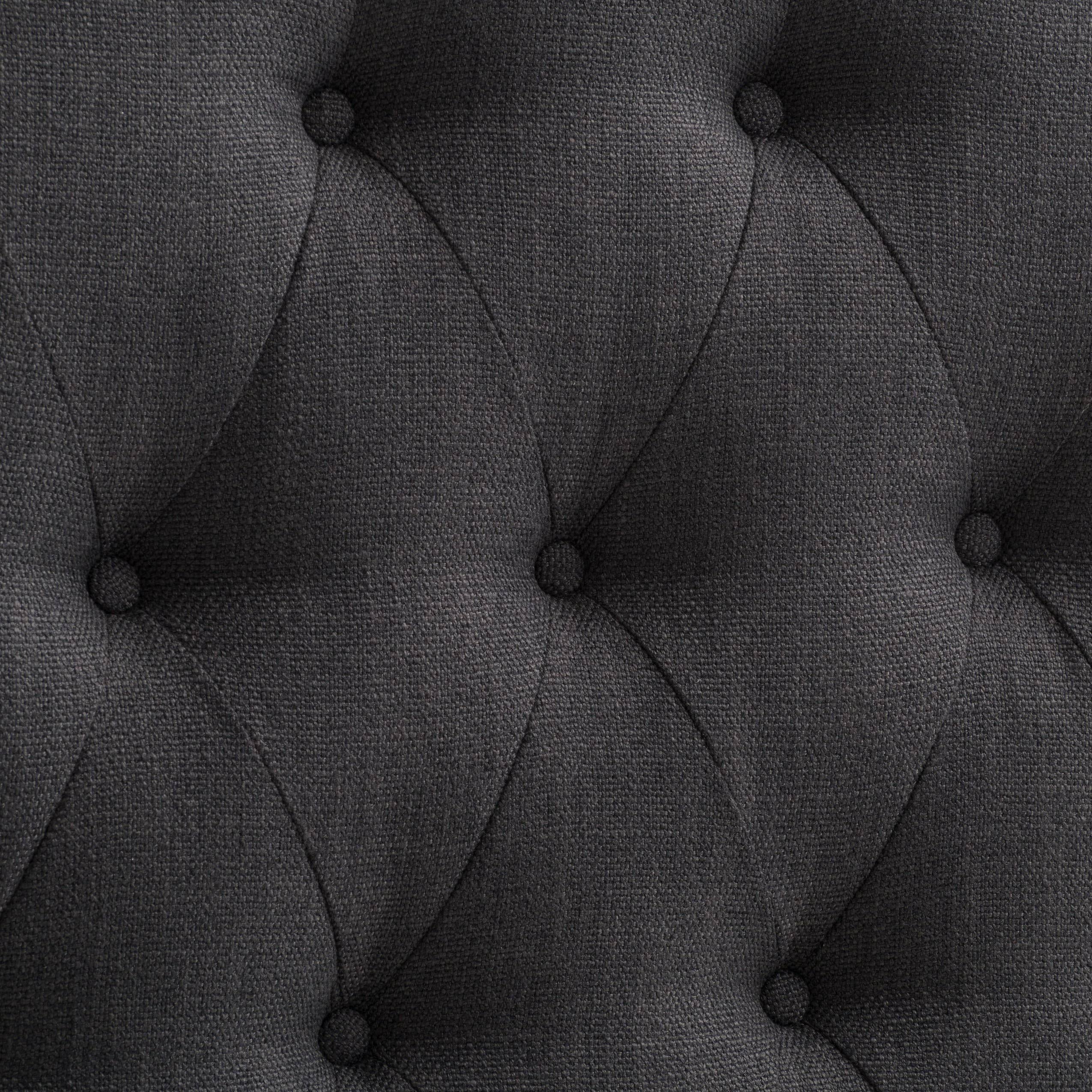 Tufted Light Gray Fabric Headboard G2368
