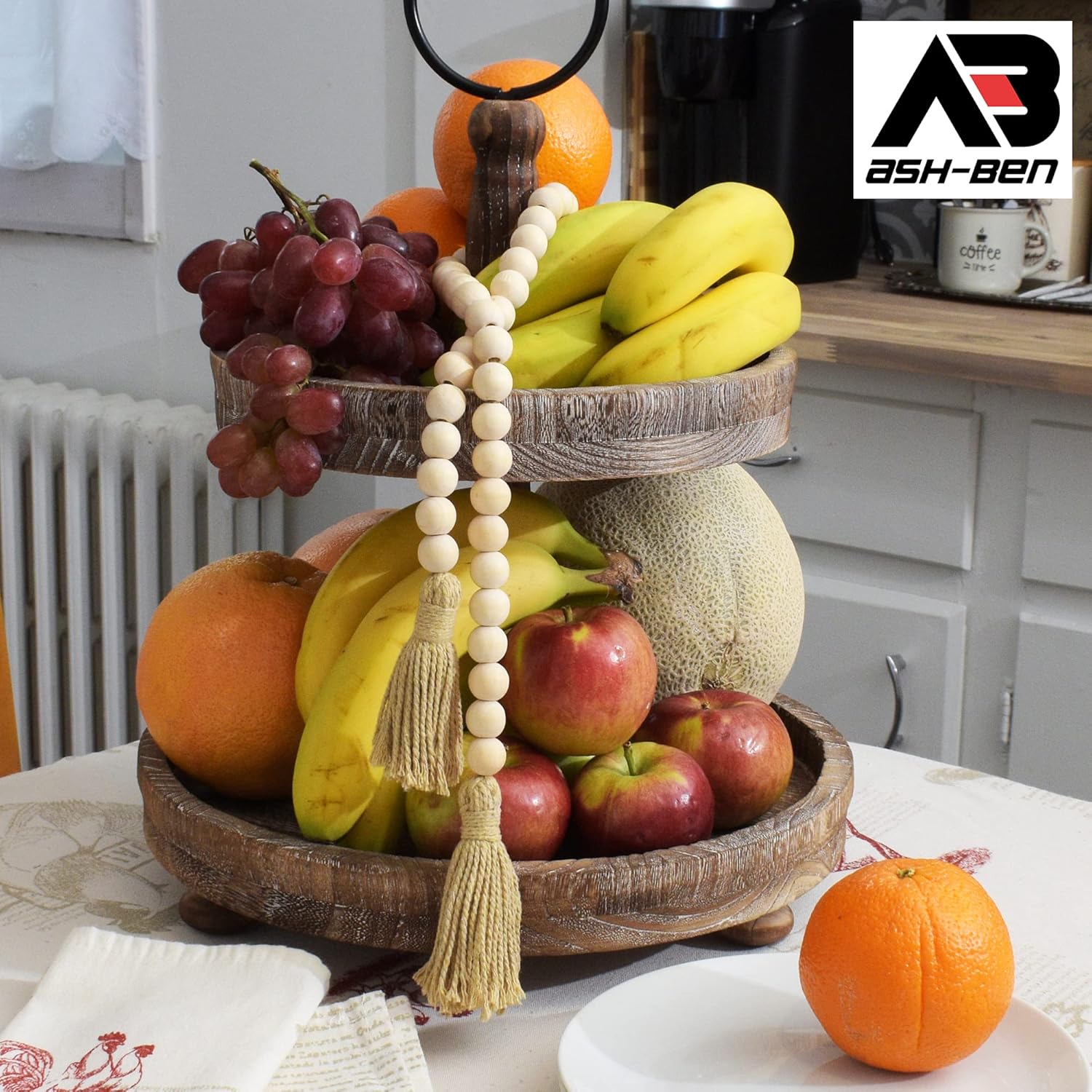 Two Tiered Tray with 10 Small & 12.5 Large Plates D649