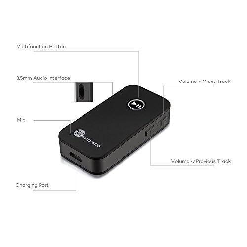 Bluetooth Receiver Wireless Car AUX Adapter 3.5mm Stereo Bluetooth 4.2 L622272