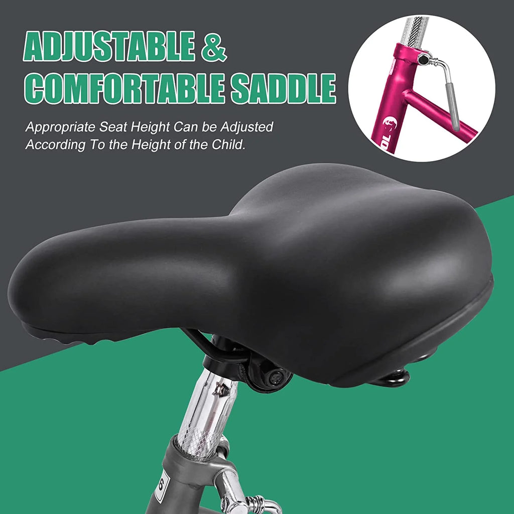 16 inch Single Speed 3 Wheel Tricycle with Rear Basket O4440