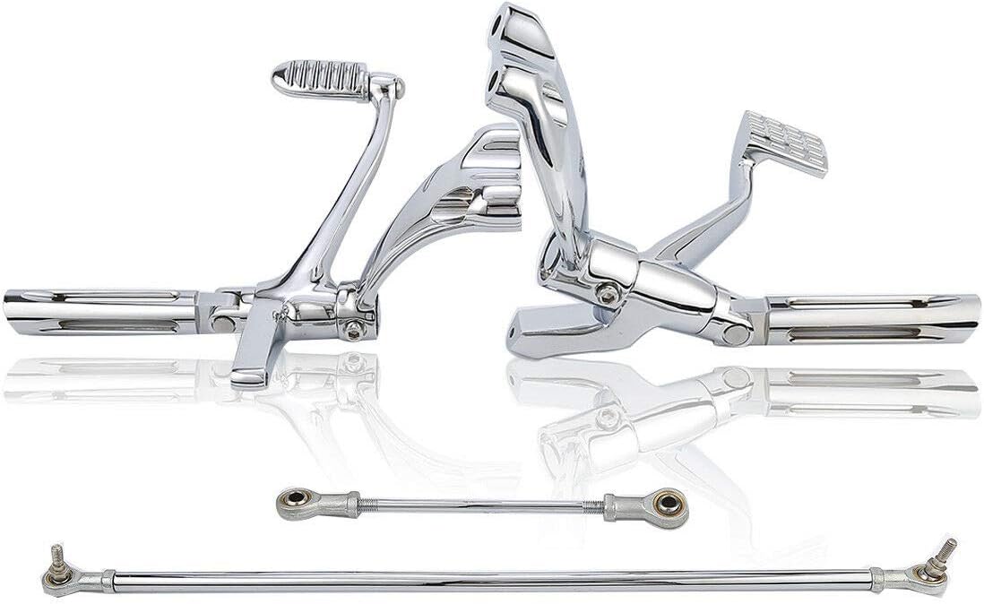Chrome Forward Controls Pegs Levers Linkages for Harley Sportster 1200 Low 2006-2011 Nightster 2007-2012 Z718