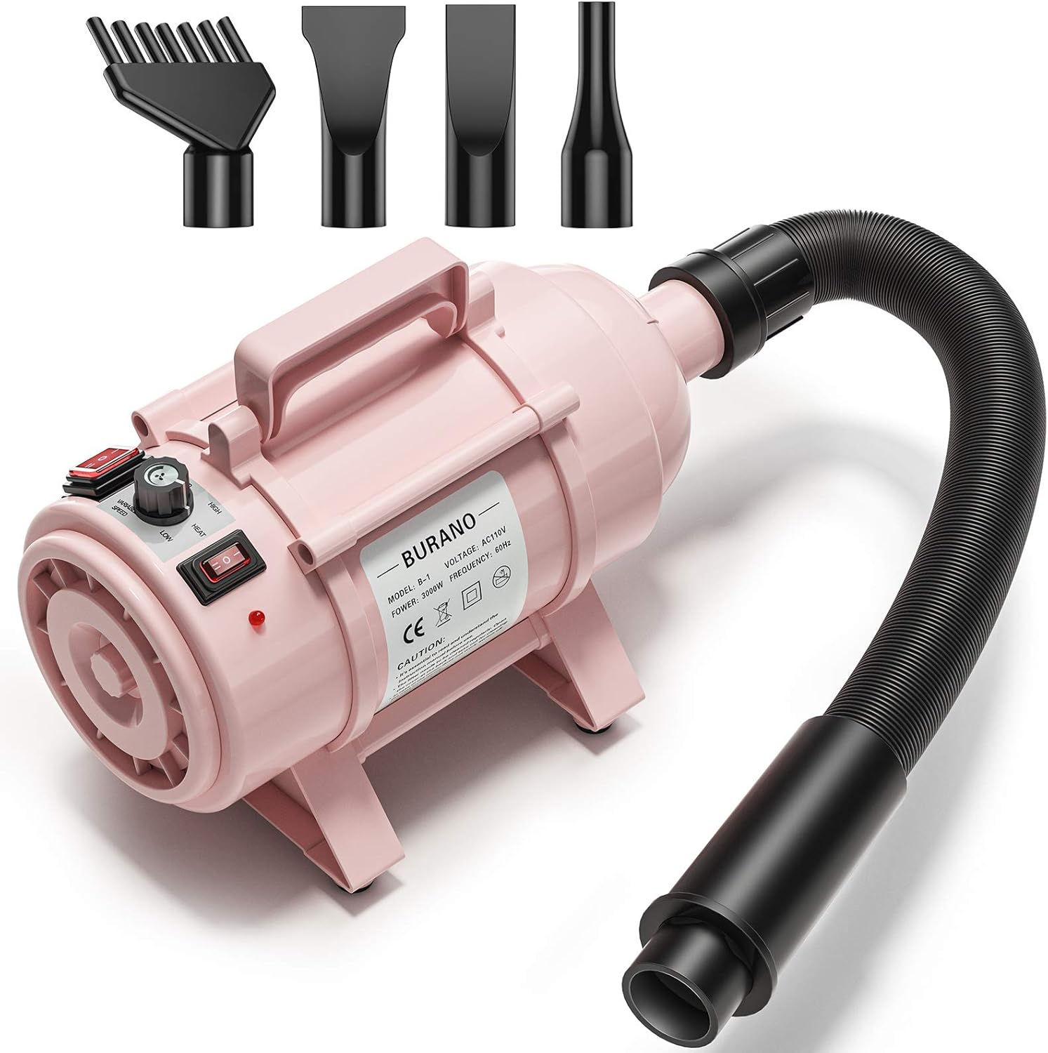 4.0HP Stepless Adjustable Speed Pet Hair Dryer with Heater Y627