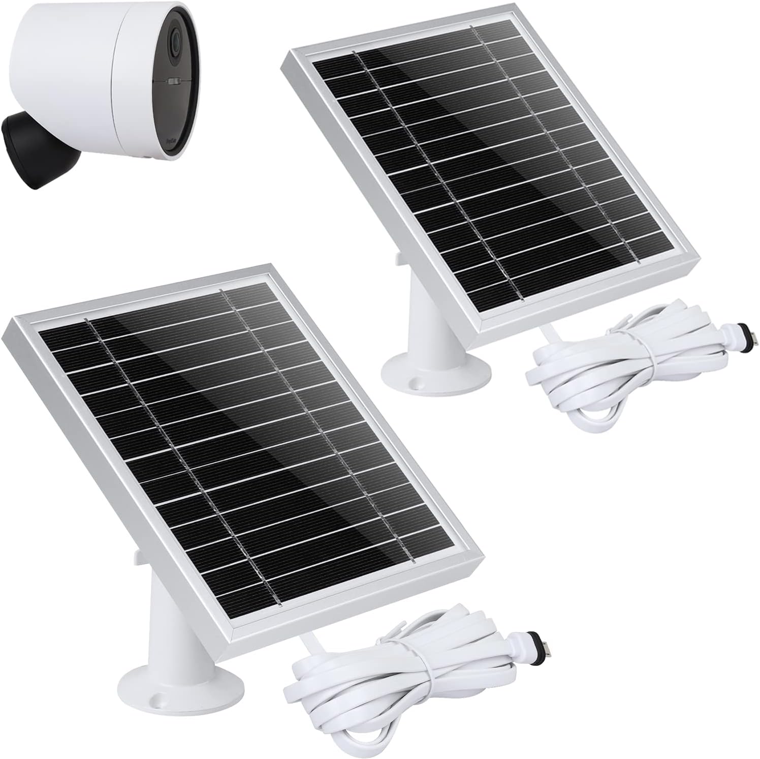 Silver 3PACK Solar Panel for Outdoor Security Camera T81325