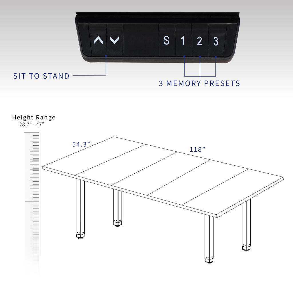 Black Square Corner Desk E746197