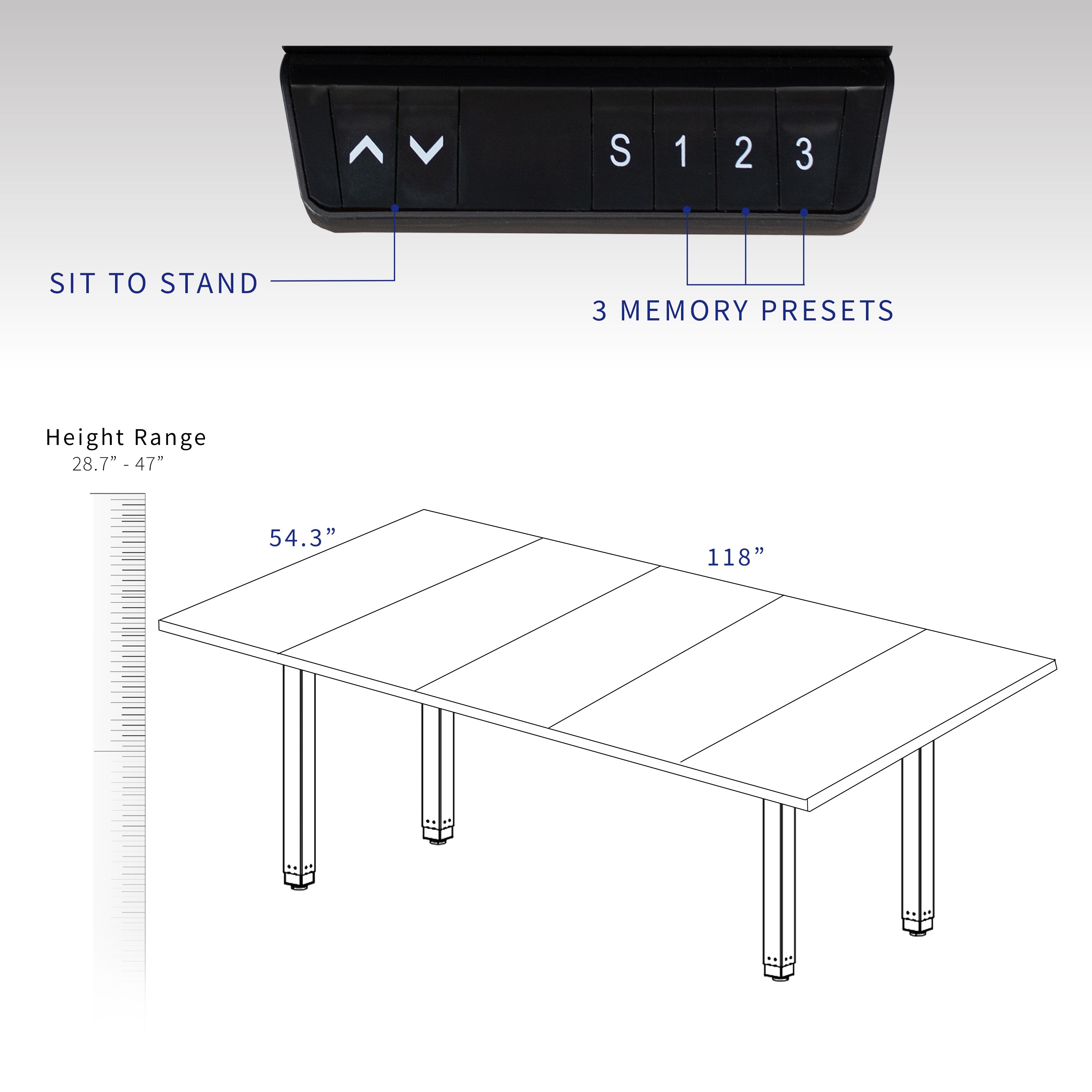 Black Square Corner Desk E746197