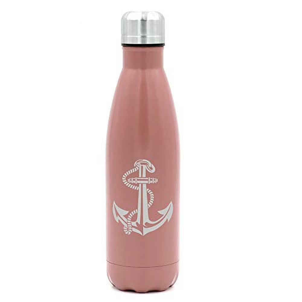 17 oz. Double Wall Vacuum Insulated Stainless Steel Water Bottle Travel Mug Cup with Rope F1414