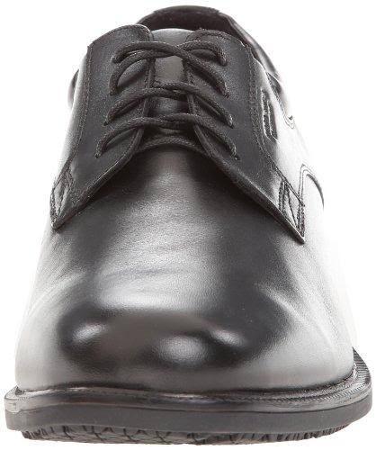 Black Plain Toe Derby Shoes Q48781